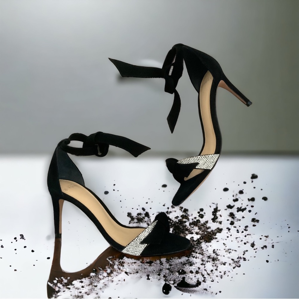 Nib Alexandre Birman Clarita Crystal & Bow Sandal… - image 2